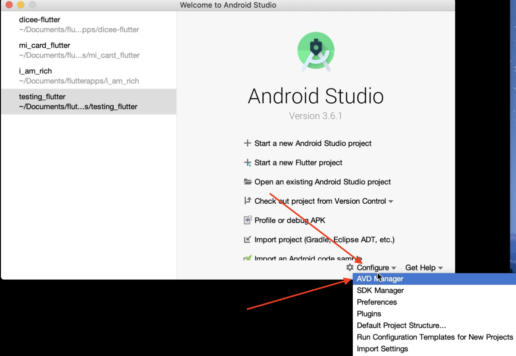 open apk in android studio emulator mac